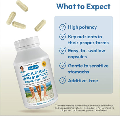 ANDREW LESSMAN ProCaps Circulation & Vein Support 60 Capsules