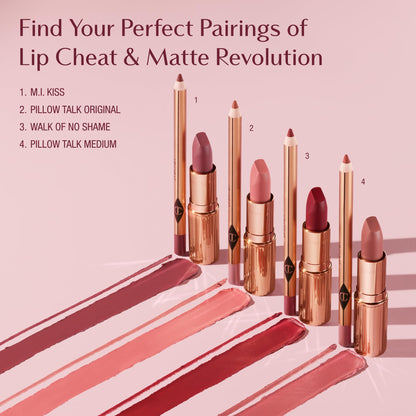 Charlotte Tilbury Lip Cheat Lip Liner Pencil - Gives Lips a Fuller-Looking, Defined Pout - Enriched with Jojoba Oil & Hyaluronic Acid - Waterproof, Smudge-Proof & Transfer-Proof - Pillow Talk Fair Charlotte TilburyBuy Supplements Australia