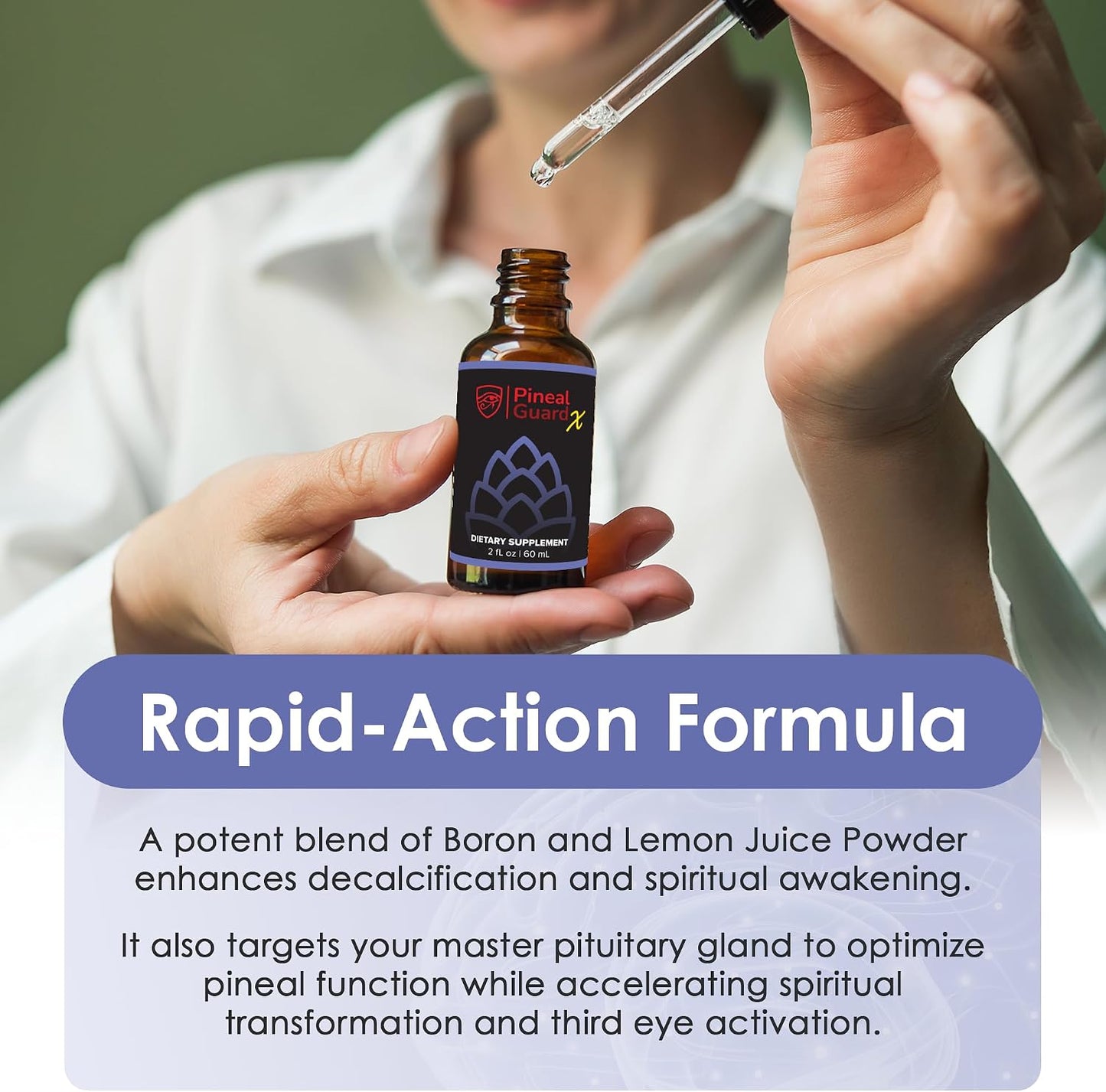 Pineal Guard X, Pineal Gland Supplement - Brain Support, Focus, and Memory | Liquid Dropper for the Brain, Activate, and Protect Your Pineal Gland, Third Eye Awakening