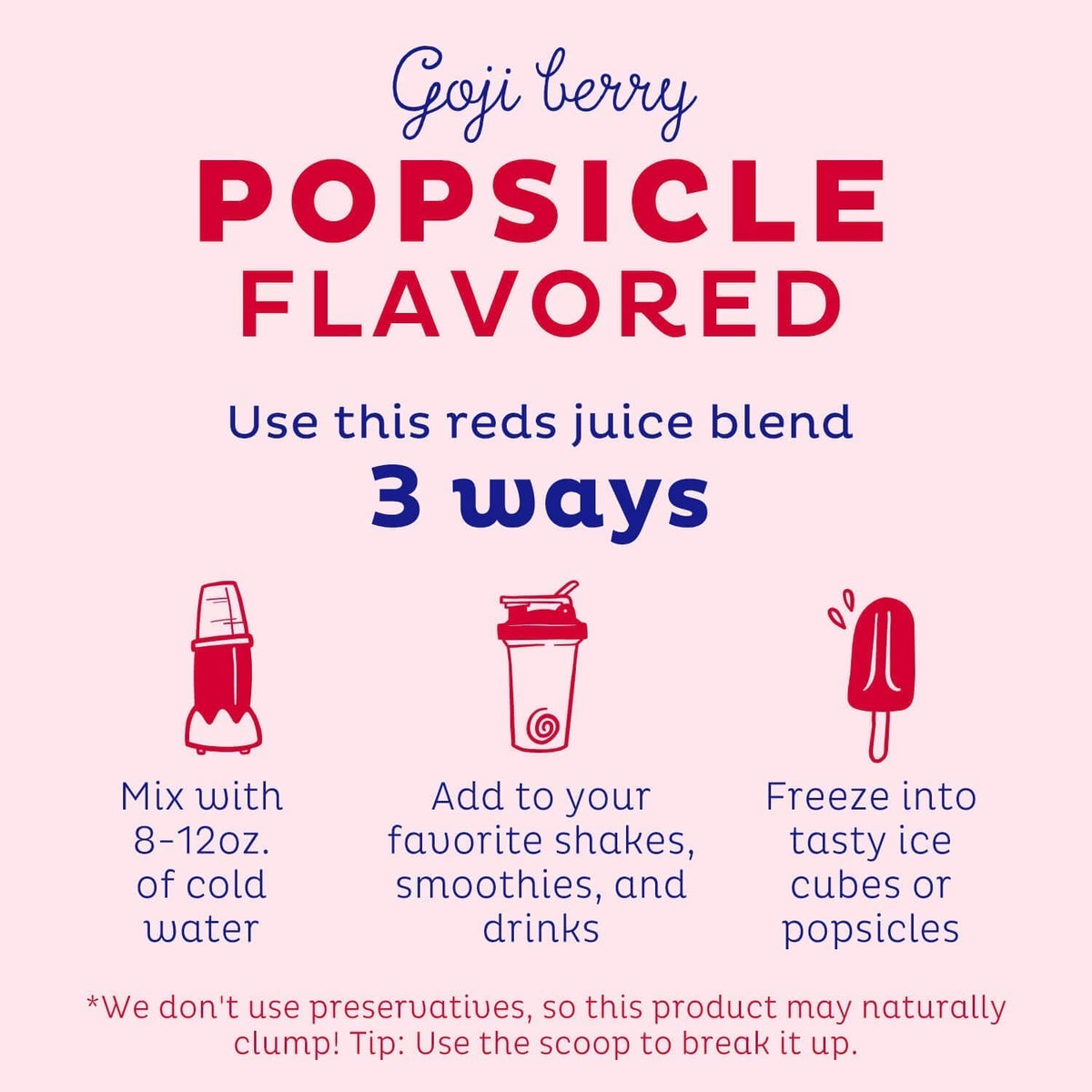 KOS Reds Superfood Powder for Antioxidants - USDA Certified Organic Beet Root, Goji Berries, Acai, Pomegranate, Coconut Water & Digestion Enzymes- Goji Berry Popsicle Flavor