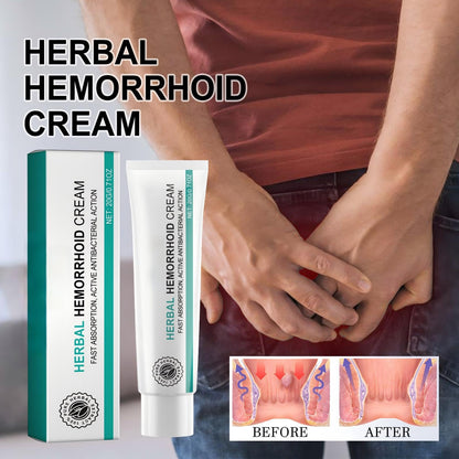 Hemorrhoid Cream, Herbal Hemorrhoid Ointment, Natural Itching & Burning Relief Hemorrhoidal Cream, External Discomfort Support for Men Women 20g Aus HealthcareBuy Supplements Australia