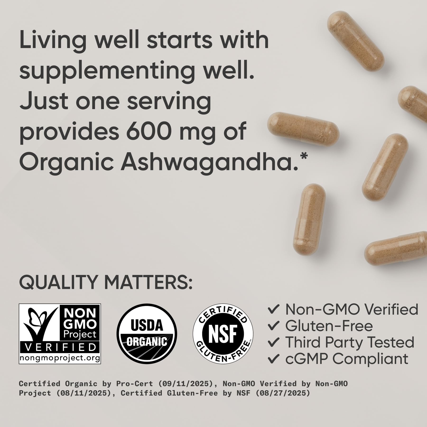 Sports Research® Organic Ashwagandha – Adaptogen for Relaxation, Calm & Sleep Support – Made with Organic KSM-66® – 600 mg – Non-GMO Verified, Gluten-Free, Certified Vegan – 90 Veggie Capsules Sports Research buy supplements Au