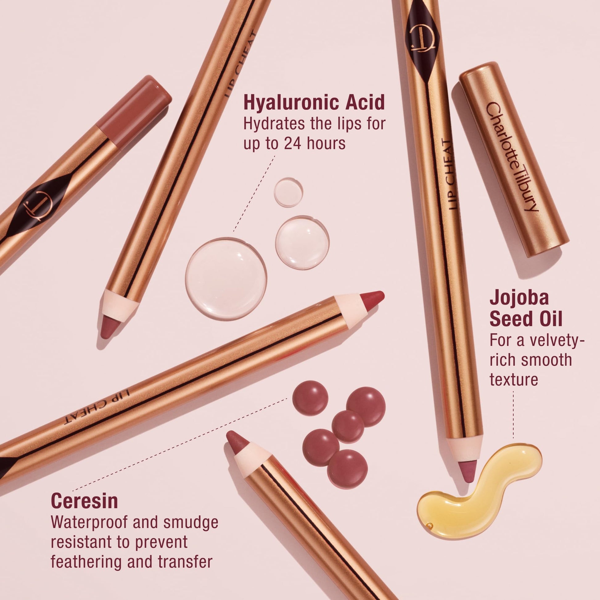 Charlotte Tilbury Lip Cheat Lip Liner Pencil - Gives Lips a Fuller-Looking, Defined Pout - Enriched with Jojoba Oil & Hyaluronic Acid - Waterproof, Smudge-Proof & Transfer-Proof - Pillow Talk Fair Charlotte TilburyBuy Supplements Australia