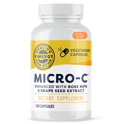 Vimergy Micro-C® Vitamin C Capsules – 500mg per Capsule, Supports Immune Health*, Promotes Collagen Production, Supports Healthy Bones*, Kosher, Vegan & Gluten-Free (90 Capsules)