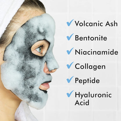 Ebanel Bundle of 10 Pack Bubble Clay Masks, and 2.5% Retinol Moisturizer