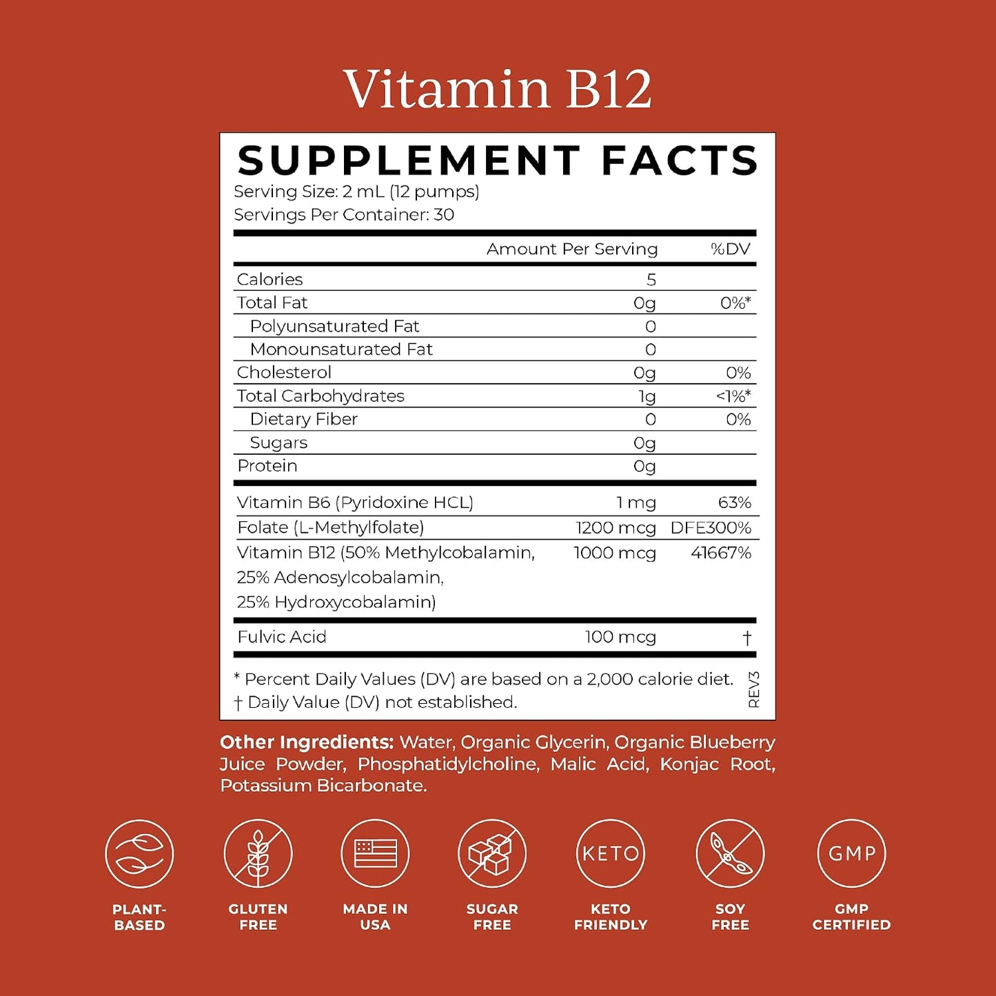 CYMBIOTIKA Liposomal Vitamin B12 1250mcg for Energy & Hair Support