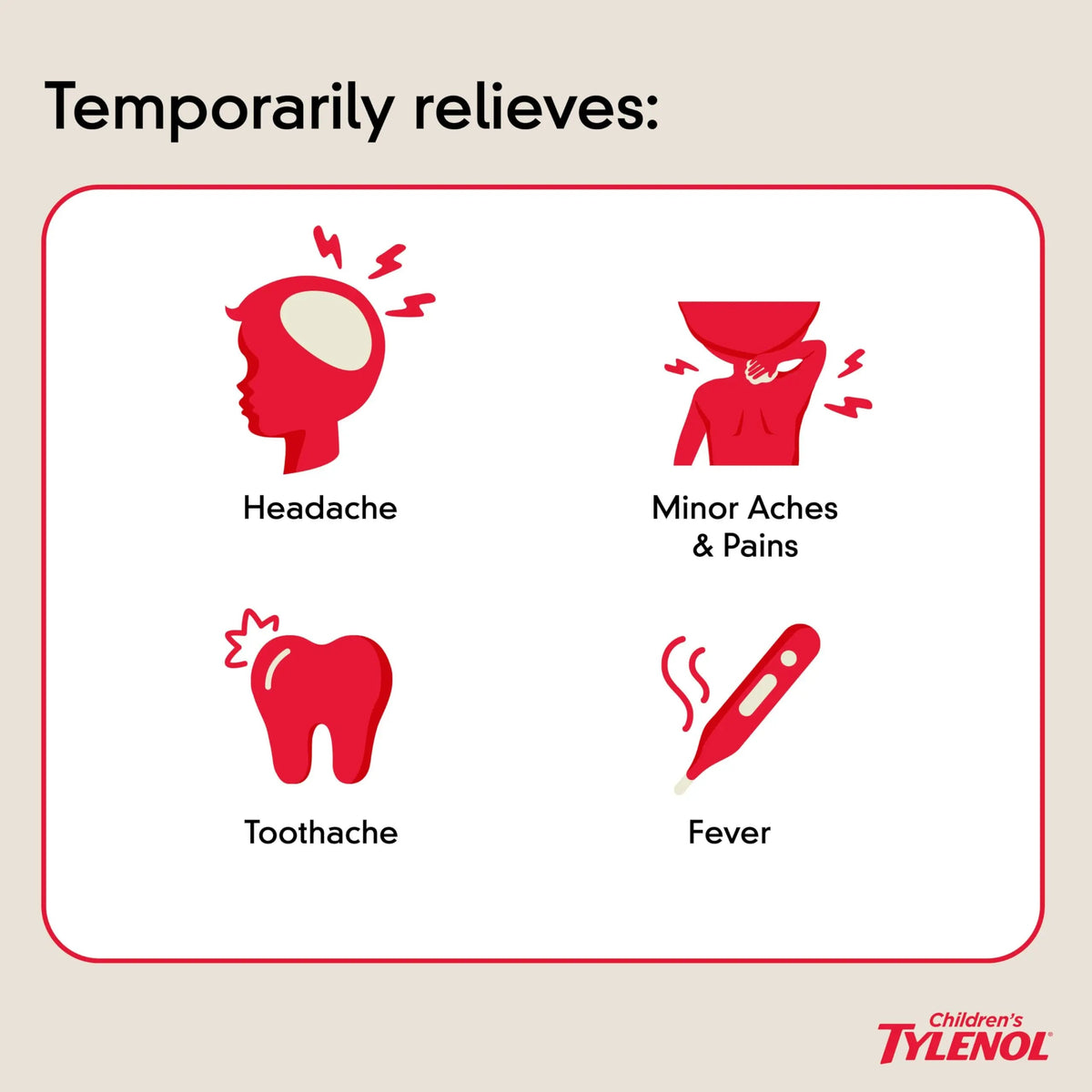 Children's Tylenol Liquid Pain Relief & Fever Medicine, Oral Suspension, Dye-Free, Acetaminophen, No Aspirin, No Ibuprofen, No High Fructose Corn Syrup; Cherry Flavor, 8 fl. oz.; Pack of 1 TylenolBuy Supplements Australia