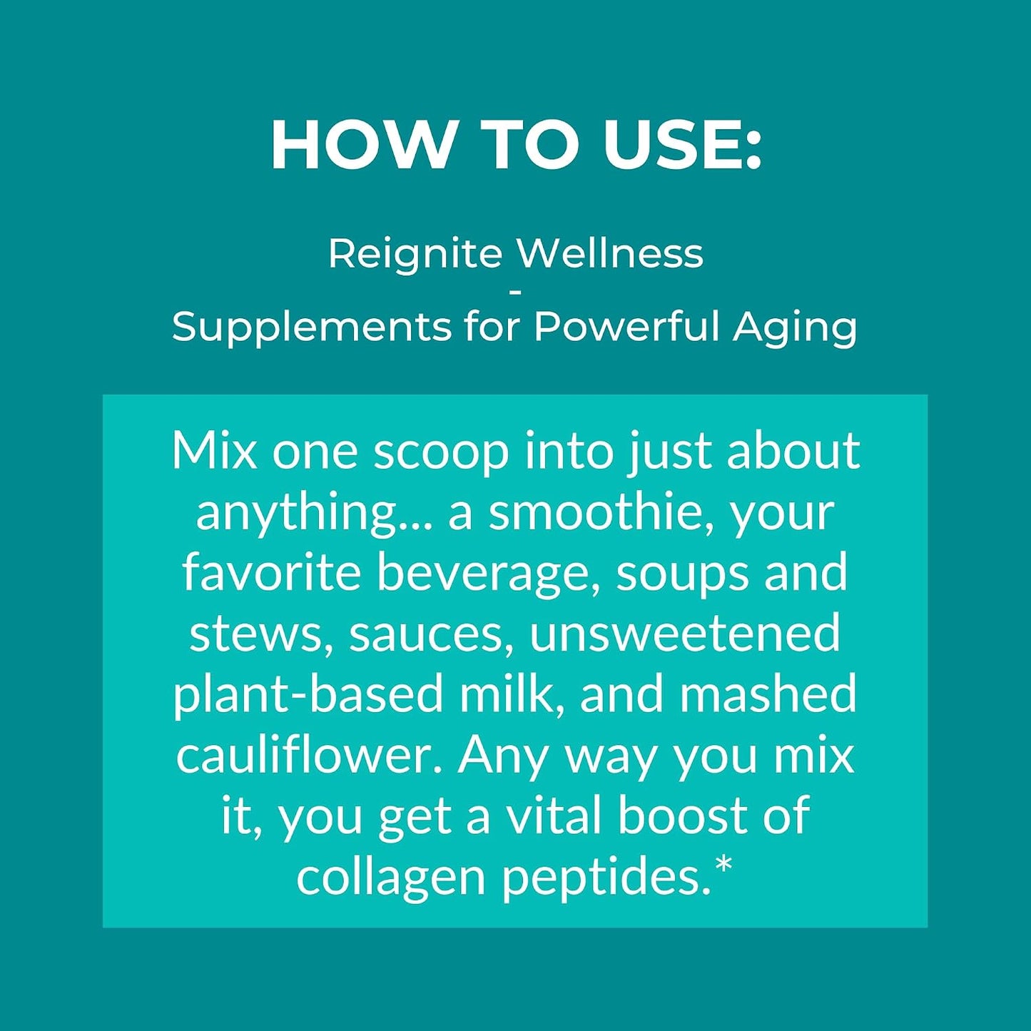 Reignite Wellness by JJ Virgin | Collagen Peptides Powder | Collagen Peptides Powder Supplement | Hair, Skin & Nails Support | Muscle & Joint Support Supplement | 30 Servings