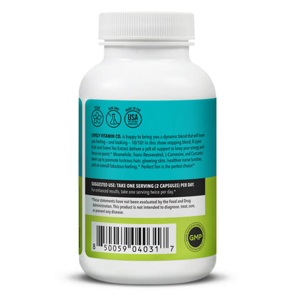 LIVELY VITAMIN CO. Perfect Ten - Anti-Aging & Antioxidant Supplement - Biotin & Lipoic Acid - Healthy Hair, Skin, Nails - Energy Boost - Sharper Brain Function - Stronger Immunity - 60 Capsules LIVELY VITAMIN CO buy supplements Au