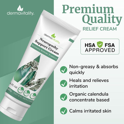 UltimateVitality Neuropathy Support Cream – Natural Organic Cream for Feet, Hands, Legs, Toes Includes Arnica, Capsicum Frutescens Fruit Extract, Peppermint a Ginger - 6 Ounces UltimateVitalityBuy Supplements Australia