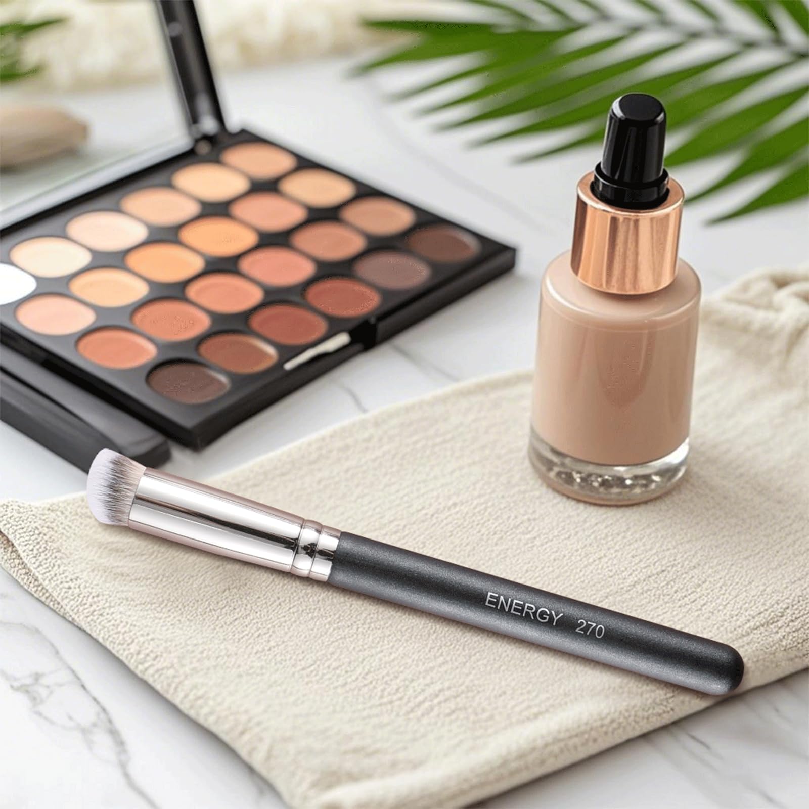 ENERGY Concealer Brush Under Eye Mini Angled Flat Top Kabuki Nose Contour Brush for Concealing Blending Setting Buffing with Powder Liquid Cream Cosmetic Pro Small Makeup Foundation brushes 270 ENERGYBuy Supplements Australia