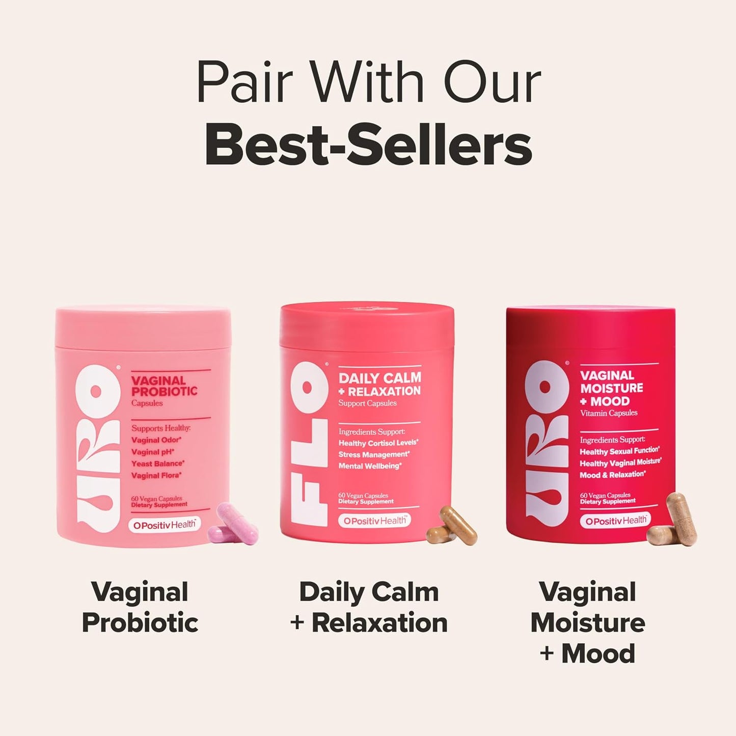 FLO Daily Calm & Relaxation – Daily Support for Healthy Cortisol Levels & Stress Management – With Clinically-Studied Doses of Sensoril® Ashwagandha, L-Theanine & St. John’s Wort – 30 Servings