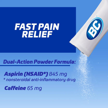 BC Powder | Fast Pain Relief | Arthritis | Aspirin (NSAID) & Caffeine | 50 Count and BC Powder | Fast Pain Relief | Aspirin (NSAID) & Caffeine | 50 Count (10042037103993) BCBuy Supplements Australia
