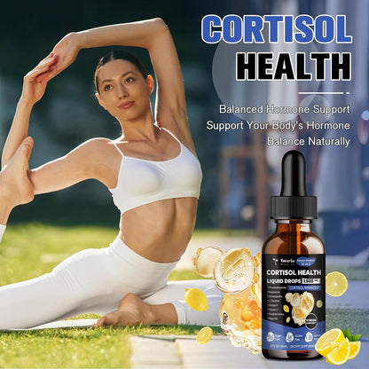 Totaria cortisol Supplement Liquid Drops Hormone Balance for Women Men with Magnesium Complex,Ashwagandha,Rhodiola Rosea,L Theanine,Phosphatidylserine Supplements Mood, Focus, Sleep Support 2 FL.OZ