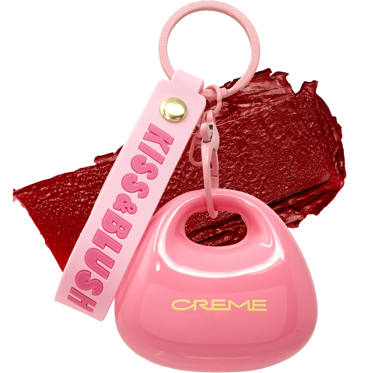 The Crème Shop Kiss & Blush Tinted Lip Balm & Blush, Korean Makeup for Lips & Cheeks, Cute Charm Key Chain, Hydrating, Long Lasting Tint, Aloe, Squalane (Cherry Squeeze) The Crème ShopBuy Supplements Australia