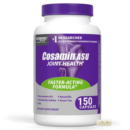 Nutramax Cosamin ASU Faster-Acting Joint Health Supplement, 230 Capsules | Faster-Acting Formula with Glucosamine, Chondroitin, ASU, and Boswellia for Joint Support, Third Party Tested