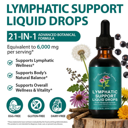 Lymphatic Drainage Drops, Natural Lymph Cleanse & Immune Support Supplement with Echinacea, Dandelion, Elderberry, Cleavers, Astragalus & Burdock, 2 FL OZ (1) Frovetani buy supplements Au