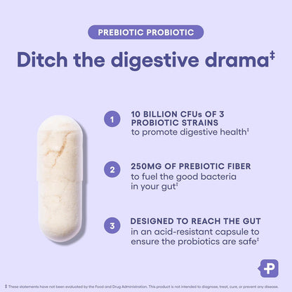 Physician's CHOICE Prebiotic-Probiotic - Multi-Strain Probiotics & Synergistic Prebiotics -Designed for Digestive Health, Supporting Gut Microbiome - Powerful PrePro for Gut Health - for Women & Men