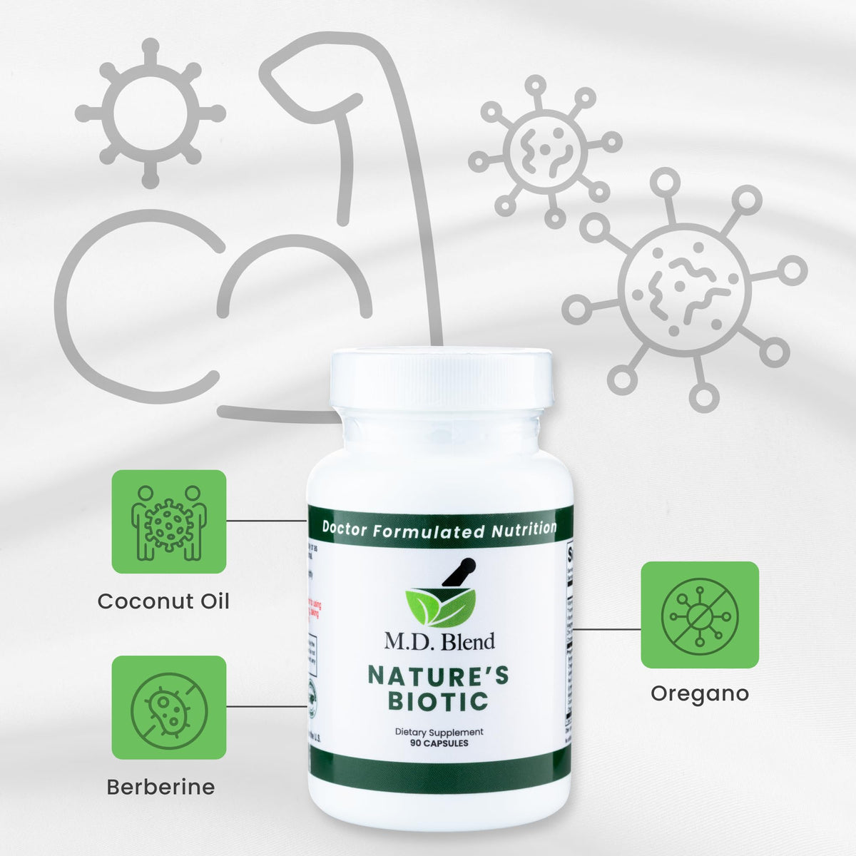 M.D. Blend Nature’s Biotic & Allergy Expert Bundle for Immune Support, Seasonal Allergy Relief, Respiratory Wellness, Quercetin and Bromelain, NAC Nettle Root Vitamins & Minerals Plant-Based Capsules M.D. Blend buy supplements Au
