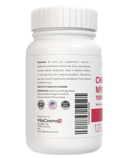 VitaCosmoX Choline and Myo-Inositol Supplement, 1000 mg Each, 120 Veggie Capsules 100% Vegetarian, Non-GMO & Gluten Free VitaCosmoX buy supplements Au