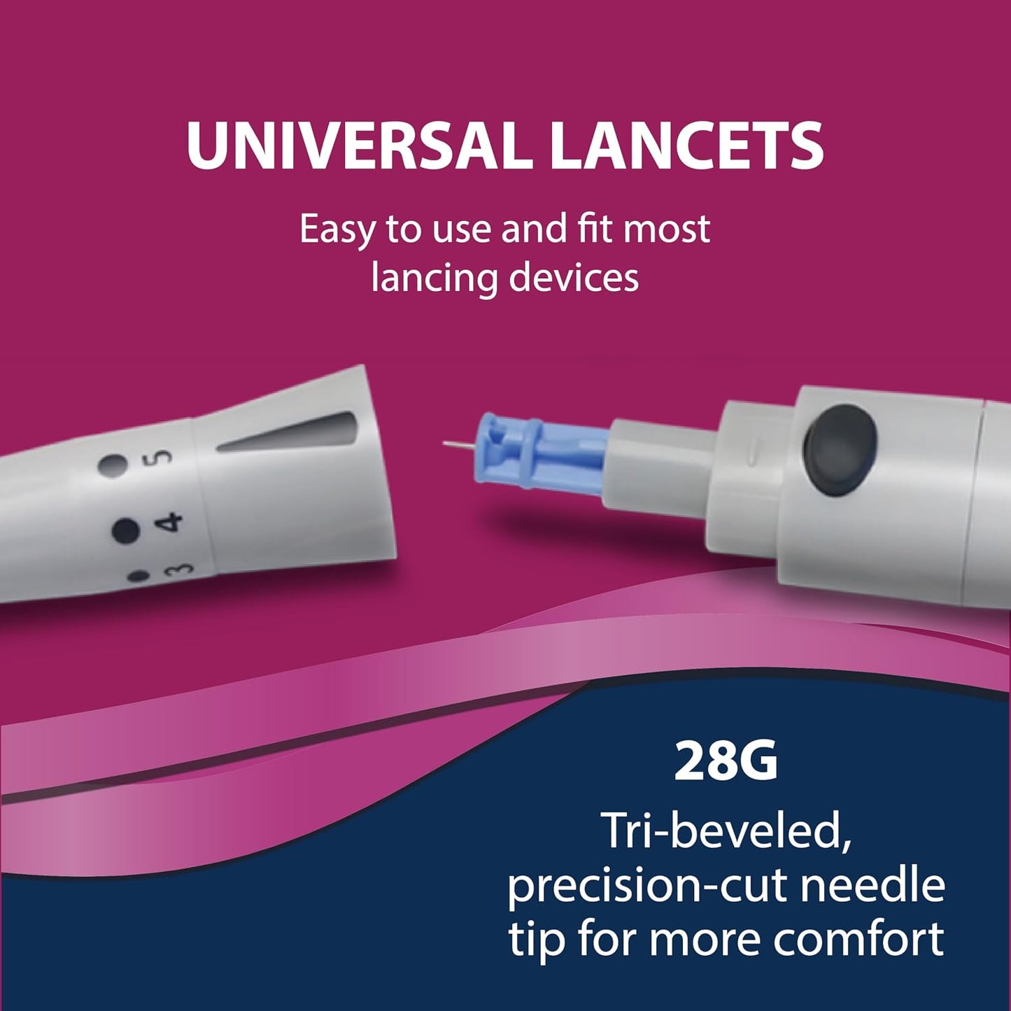 TRUEplus Single-Use Sterile Lancets Bundle, 28G, 300 Pack | Blood Lancets (Sterile, 28G, 4 cm total length) and TRUEplus Log Book, Supplies for Blood Glucose Testing at Home