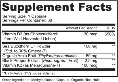 MoxyVites Liposomal Vitamin C with Organic Berries + Vitamin D3 K2 with Omega-7 Sea Buckthorn Oil – Immune Support, Antioxidant Protection, Bone & Heart Wellness – Premium Daily Wellness Pack