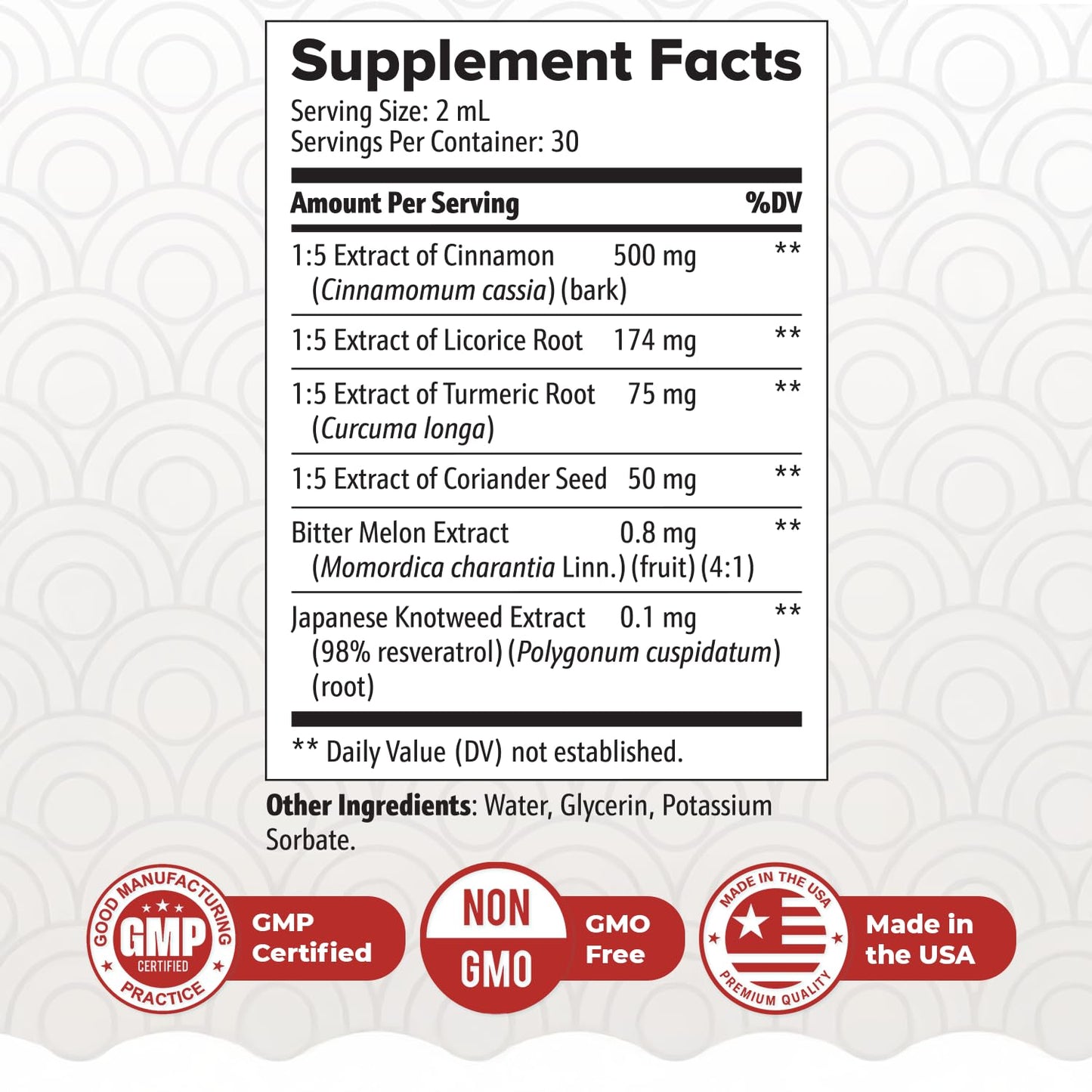 ZenSulin Drops – Cinnamon, Licorice Root & Turmeric – 60ml, 1 Month Supply | Cinnamon, Licorice Root & Turmeric, herbal liquid | Non-GMO, Gluten-Free, Made in USA | Dropper, daily drops