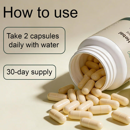 PKQLQ Lymph Drainage Capsules | Natural Detoxification Help Maintain the Healthy Fluid Balance of Both Women and Men, Promote Blood Virculation and Maintain Good Health. 60 Capsules (1) PKQLQ buy supplements Au