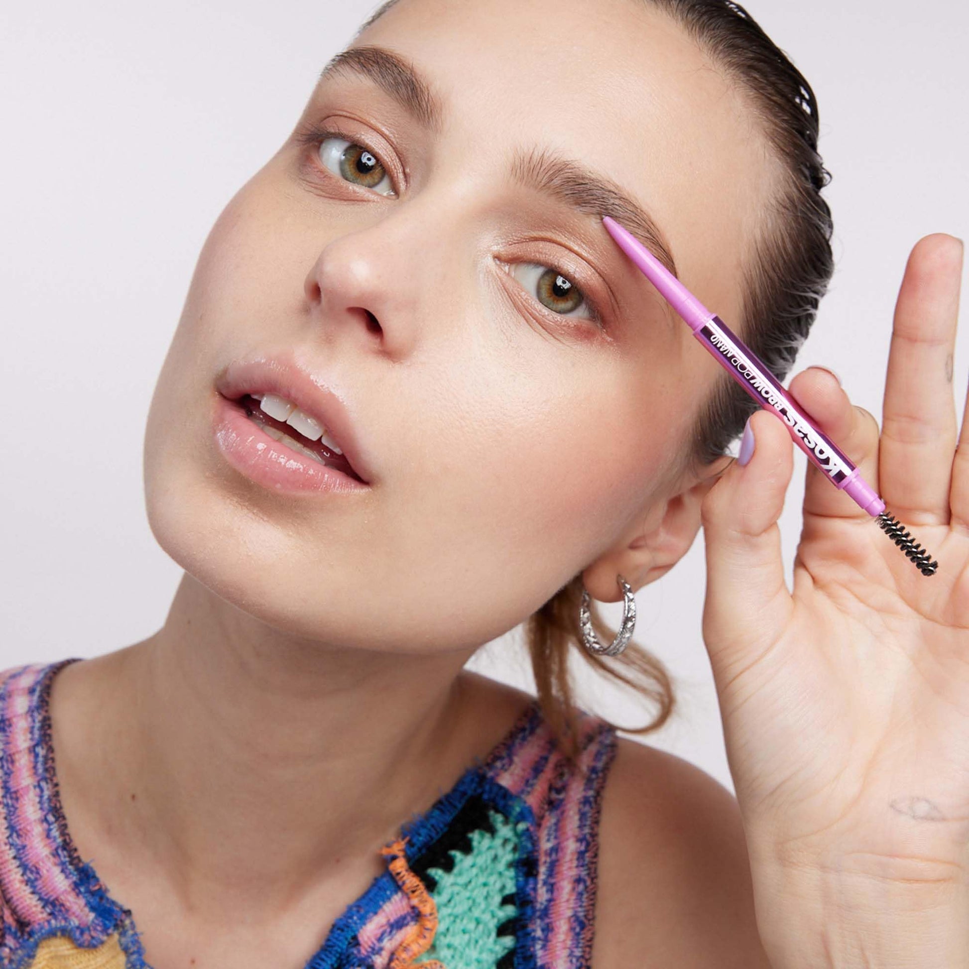 Kosas Brow Pop Nano Eyebrow Pencil – Ultra-Fine 1mm Micro Brow Pencil with Spoolie, Medium Brown KosasBuy Supplements Australia