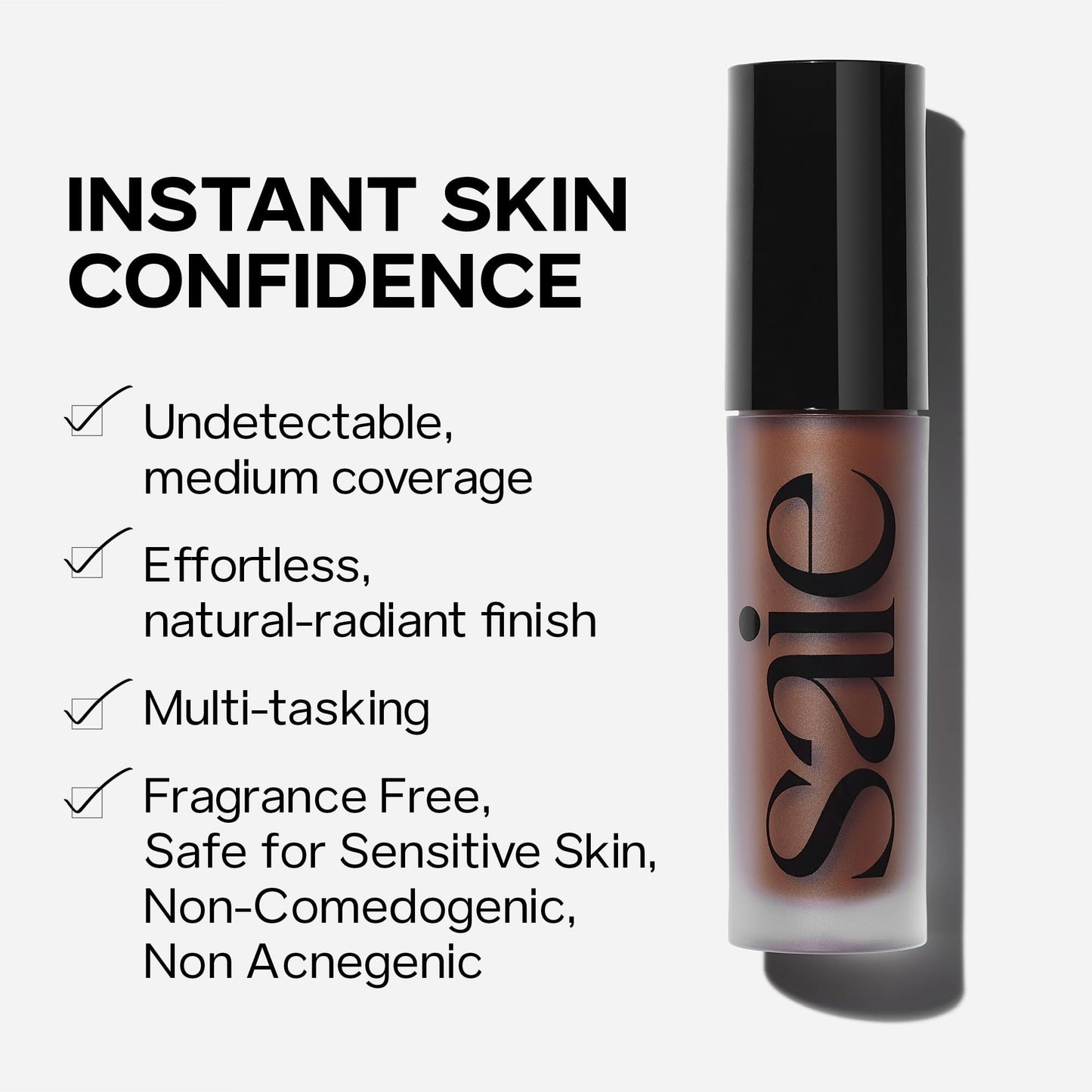 Saie Slip Tint Radiant Cream Concealer & All-Over Face Makeup - Concealer for Dark Circles, Redness & Blemishes - Lightweight Makeup Made with Hydrating Hyaluronic Acid - Shade 7 (0.17 oz) SaieBuy Supplements Australia