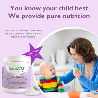 t/f, Dietary Supplement for Tube Feeding, Allergen-Free Kids Multivitamin, Unflavored Vitamin Powder with 14 Vitamins & 13 Minerals, Low-Carb Kids Vitamins, 275g - Solace Nutrition