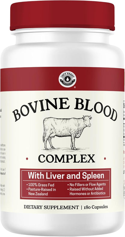 Beef Organ Supplement for Women + Bovine Blood and Beef Liver Supplement- Organic Nutrient Dense Superfood for Overall Energy, Health, & Wellness - No Fillers, Freeze Dried Supplements