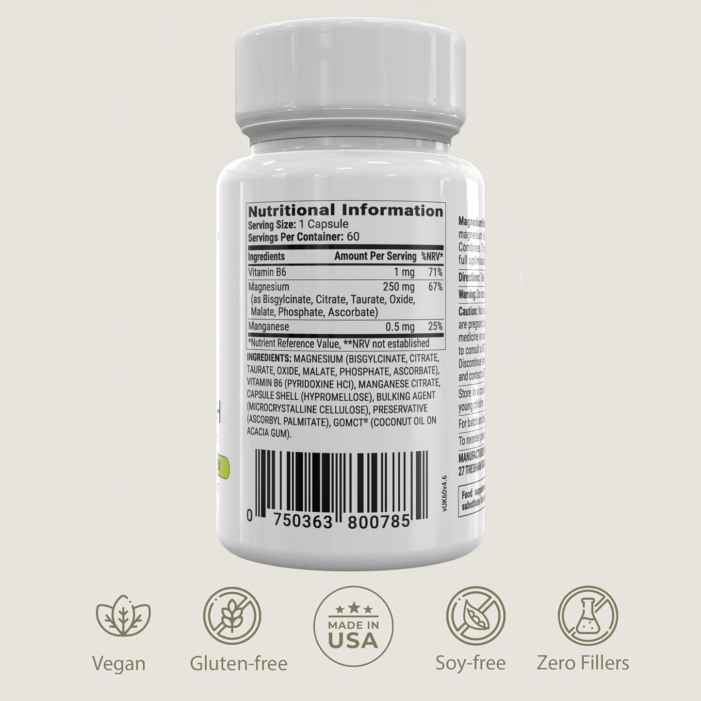 BIOptimizers Magnesium Breakthrough Supplement with 500mg - 7 Forms of Magnesium: Glycinate, Malate, Citrate, and More - Natural Support for Sleep and Cognitive Function -60 Capsules- Calming Vitamins BIOptimizers buy supplements Au