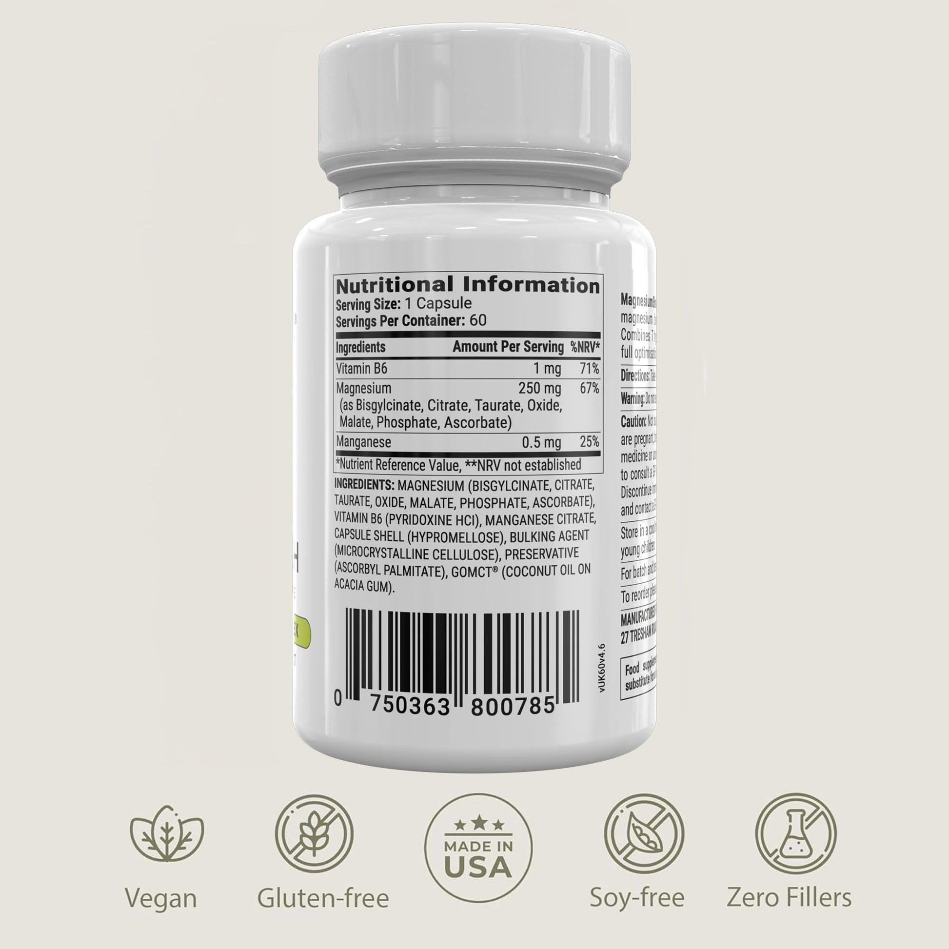BIOptimizers Magnesium Breakthrough Supplement with 500mg - 7 Forms of Magnesium: Glycinate, Malate, Citrate, and More - Natural Support for Sleep and Cognitive Function -60 Capsules- Calming Vitamins BIOptimizers buy supplements Au