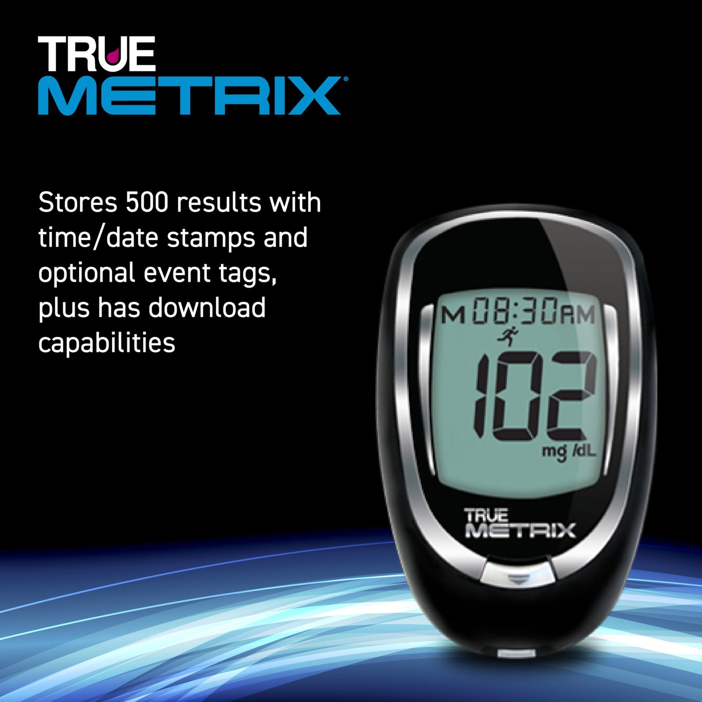 TRUE METRIX GO Meter Value Kit, Blood Glucose Monitor and Testing Supplies | Includes Blood Glucose Meter, Case, 50 Test Strips, Lancing Device - Fast, Easy Testing Supplies for Home Use and Travel