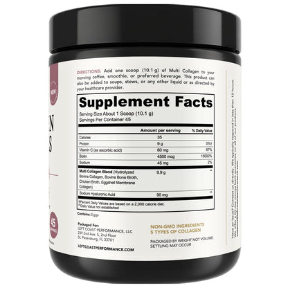 Advanced Collagen Complex Powder – VERISOL®, FORTIBONE®, & FORTIGEL® for Hair, Skin, Bone & Joint Support – Clinically Studied Ingredients – Grass-Fed Hydrolyzed Collagen Peptides – 30 Servings