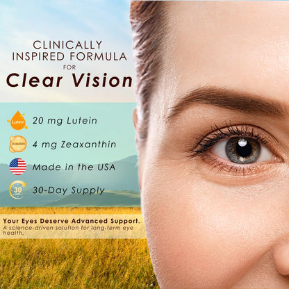 Clearsight AREDS Advanced+ Eye Health Vitamins | Lutein, Zeaxanthin, Vitamin E, Vitamin C | Blue Light & Vision Support | Eye Vitamins for Macular Health Clearsight buy supplements Au