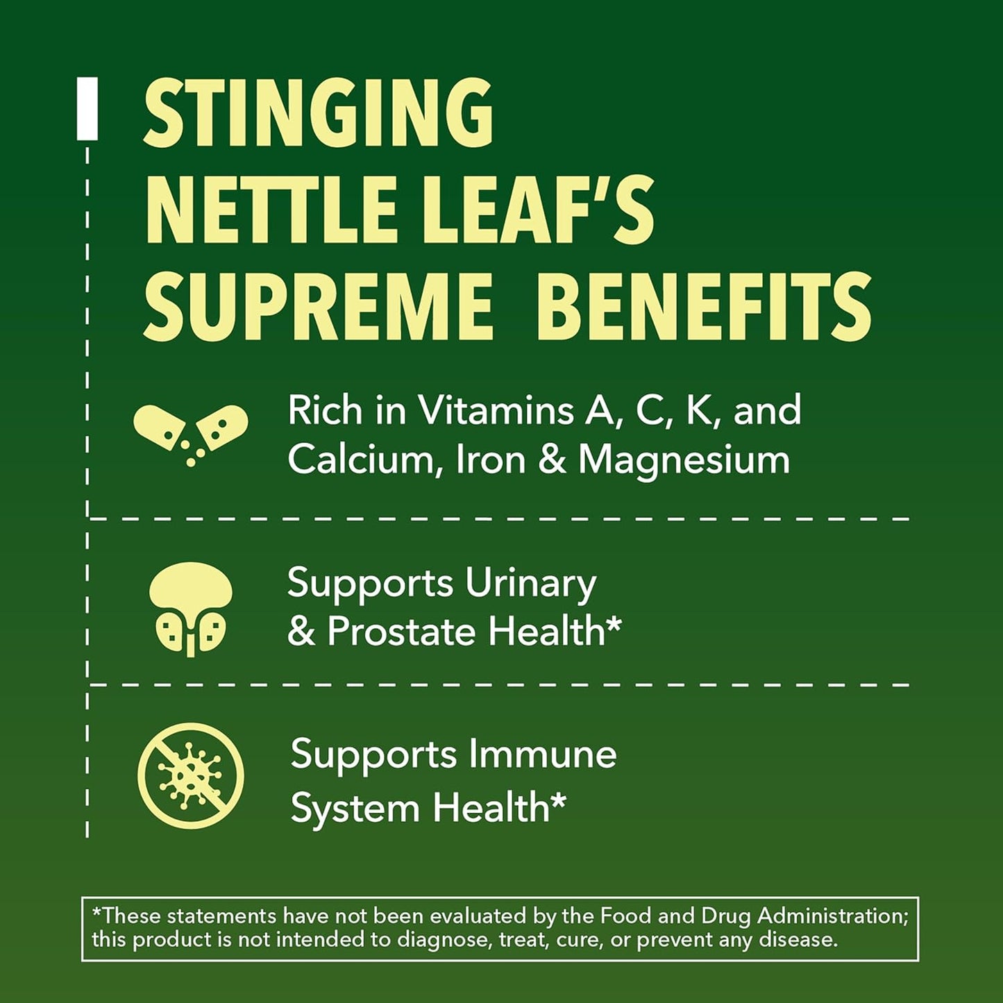 Organic Stinging Nettle Leaf Extract, Urinary Support, Unflavored, 1 Fl Oz | Stinging Nettle Tincture for Men and Women, USDA Certified, Vegan, Gluten Free, Non-GMO Herbal Tincture, 60 Servings