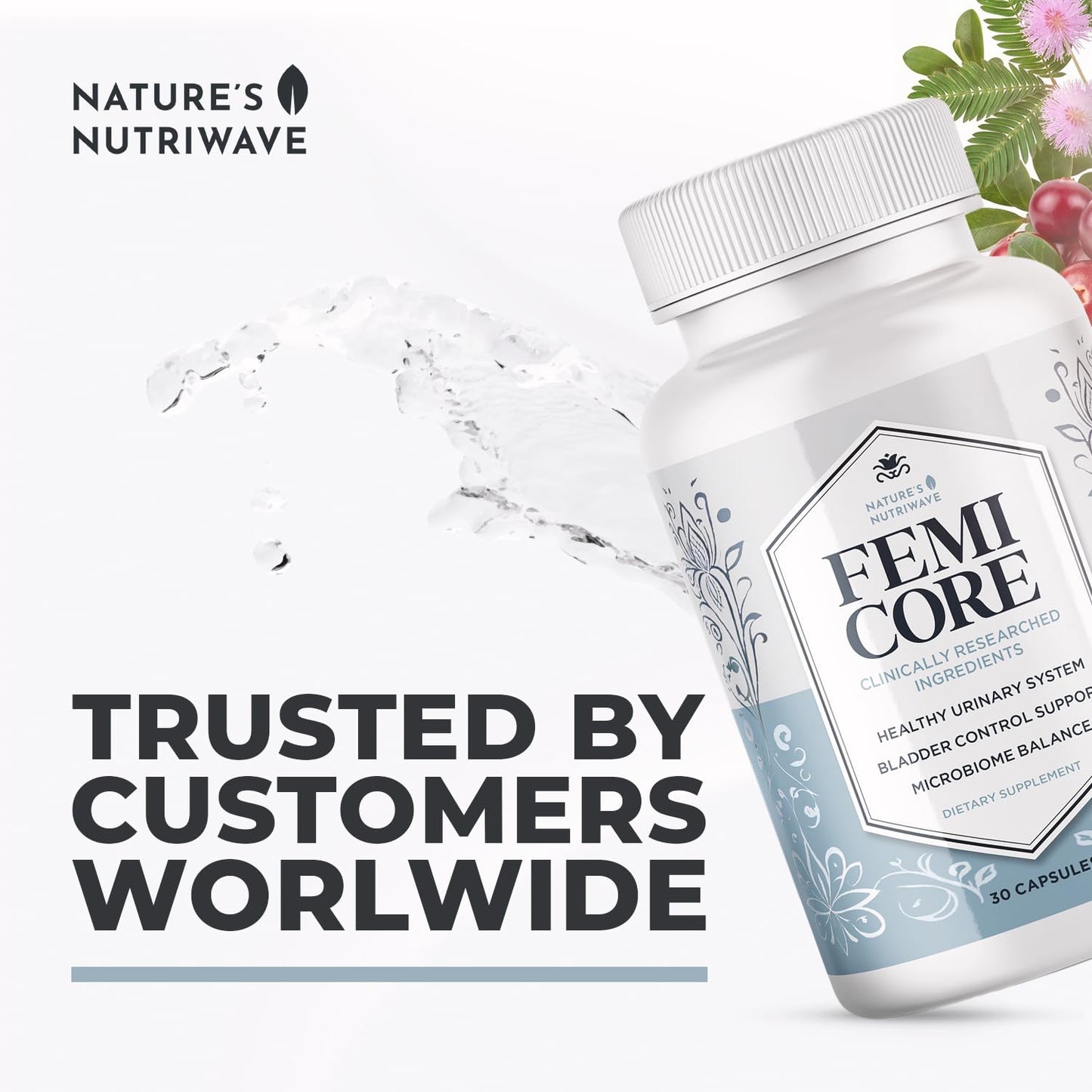 FemiCore – Botanical & Probiotic Capsules – 30 Ct, 1 Month Supply | Botanical & probiotic capsules, clean formula | Non-GMO, Stimulant-Free, GMP-Certified, Made in USA | Daily capsule