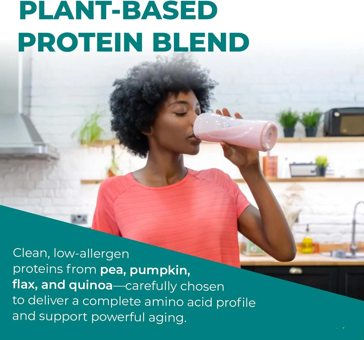 Reignite Wellness by JJ Virgin | Vanilla Plant-Based All-in-One Shake | New & Improved Formula Plant Protein Powder, Vitamins, Minerals, Greens & Aminos | 20g of Plant Protein | 30 Servings