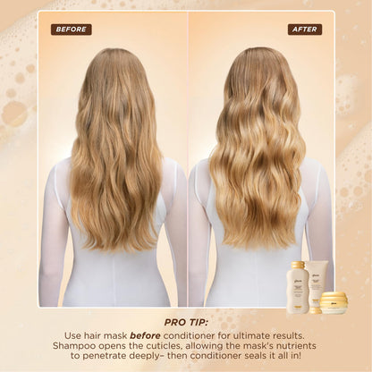 Gisou Honey Gloss Hair Therapy Trio - Mini Shampoo, Hair Mask and Conditioner for smoother, stronger and glossier hair GisouBuy Supplements Australia