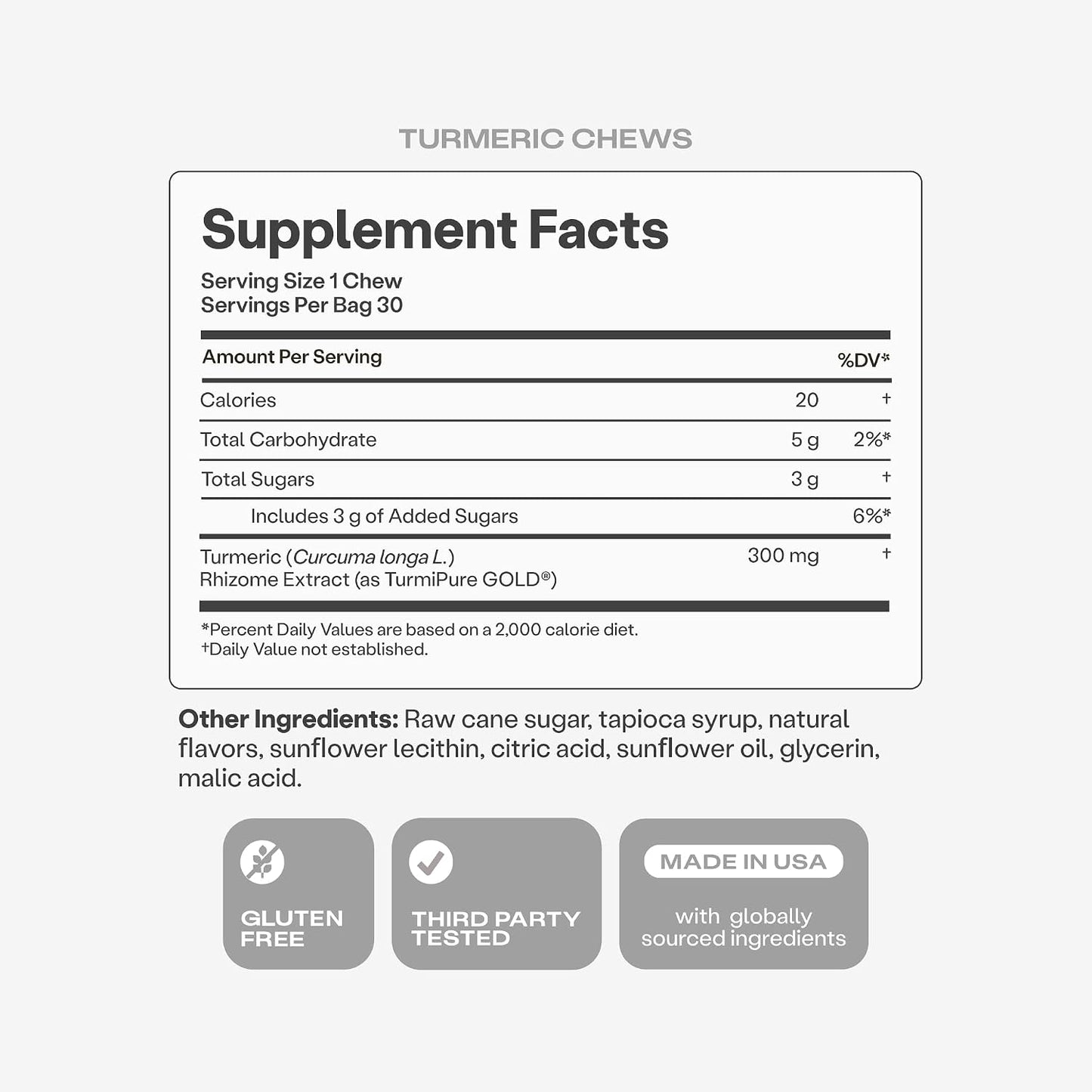 HumanN Turmeric Chews Supplement – Clinically Studied High Absorption Curcumin Complex - Orange Citrus Flavor – from SuperBeets Makers – Joint Health – 30 Count