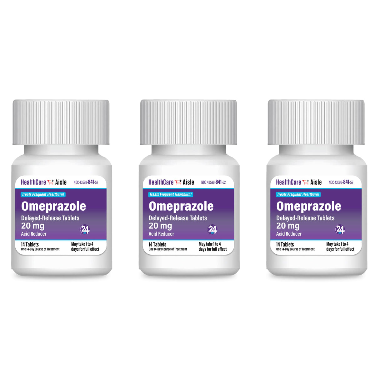 HealthCareAisle Omeprazole 20 mg - 42 Delayed-Release Tablets - Acid Reducer, Treats Frequent Heartburn HealthCareAisle buy supplements Au