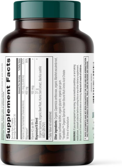 Mag18 Peptide-Bound Magnesium Complex with D3 & K2, Bone & Muscle Support, Mental Clarity, Sleep Aid