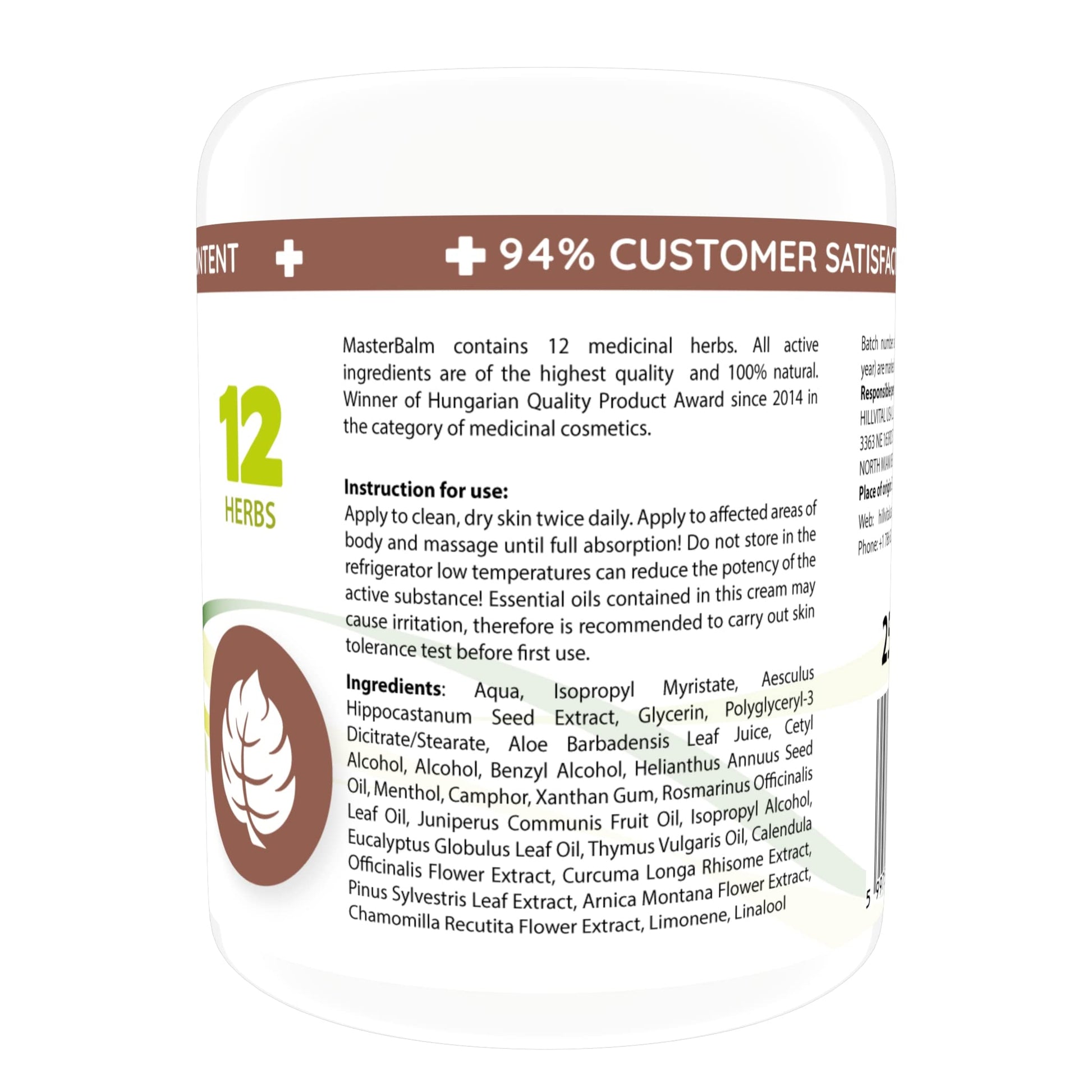 HillVital Herbal Joint Care Balm – Soothing Arnica & Turmeric Blend for Muscles & Joints – Lightweight Herbal Cooling Gel with Mint & Rosemary – Fast-Absorbing Natural Topical Cream Hill Vital Natural SolutionsBuy Supplements Australia