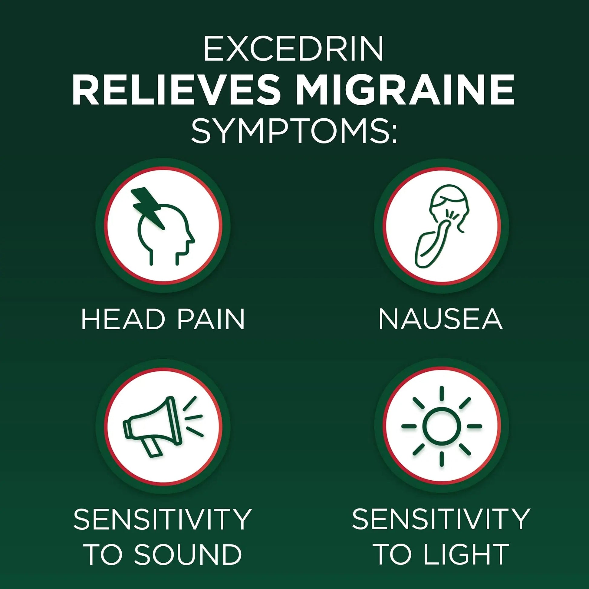 Excedrin Migraine Relief Caplets for Migraine Symptoms, Acetaminophen 250mg, Aspirin 250mg, Caffeine 65mg, Pain Reliever, 100 Count GlaxoSmithKlineBuy Supplements Australia