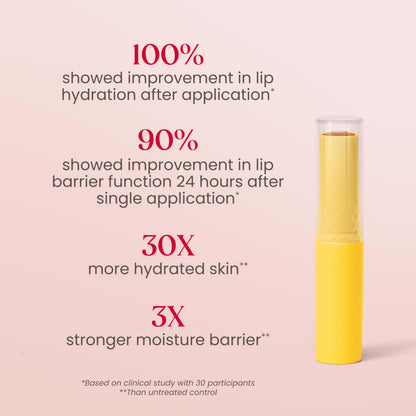 Burt’s Bees Tinted Boosted Balm, Misty Mauve, Hydrating Tinted Lip Balm with Vitamin C, E, and F Core, 24 Hour Lip Moisturizer