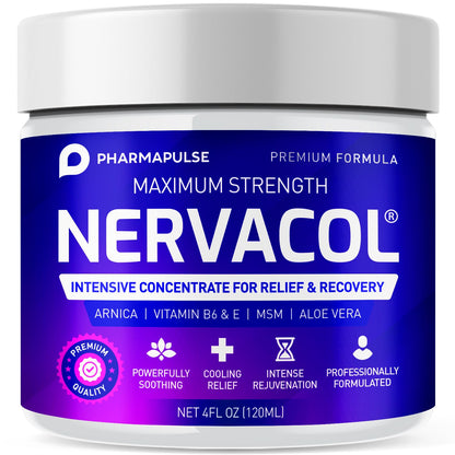 Pharmapulse Neuropathy Nerve Therapy & Relief Cream - Maximum Strength Relief Cream for Foot, Hands, Legs, Toes Includes Alpha Lipoic Acid, Arnica, Vitamin B6, Aloe Vera, MSM - Effective Soothing 4oz PharmapulseBuy Supplements Australia
