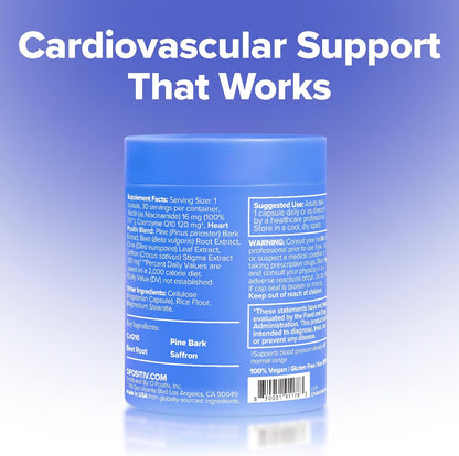 MENO Heart + Blood Pressure Capsules with CoQ10 & Beets – 30-Day Supply