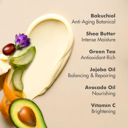Ebanel Anti Aging Skincare Bundle of Retinol Moisturizer Cream with Collagen and Hyaluronic Acid Serum, Reduces Wrinkles, Hydrates, Firm and Smooth Skin